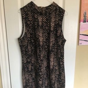 Sleeveless animal print dress